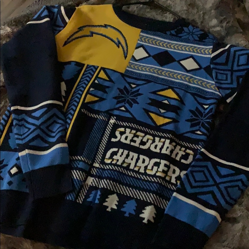 Los Angeles Charges ugly Christmas sweater